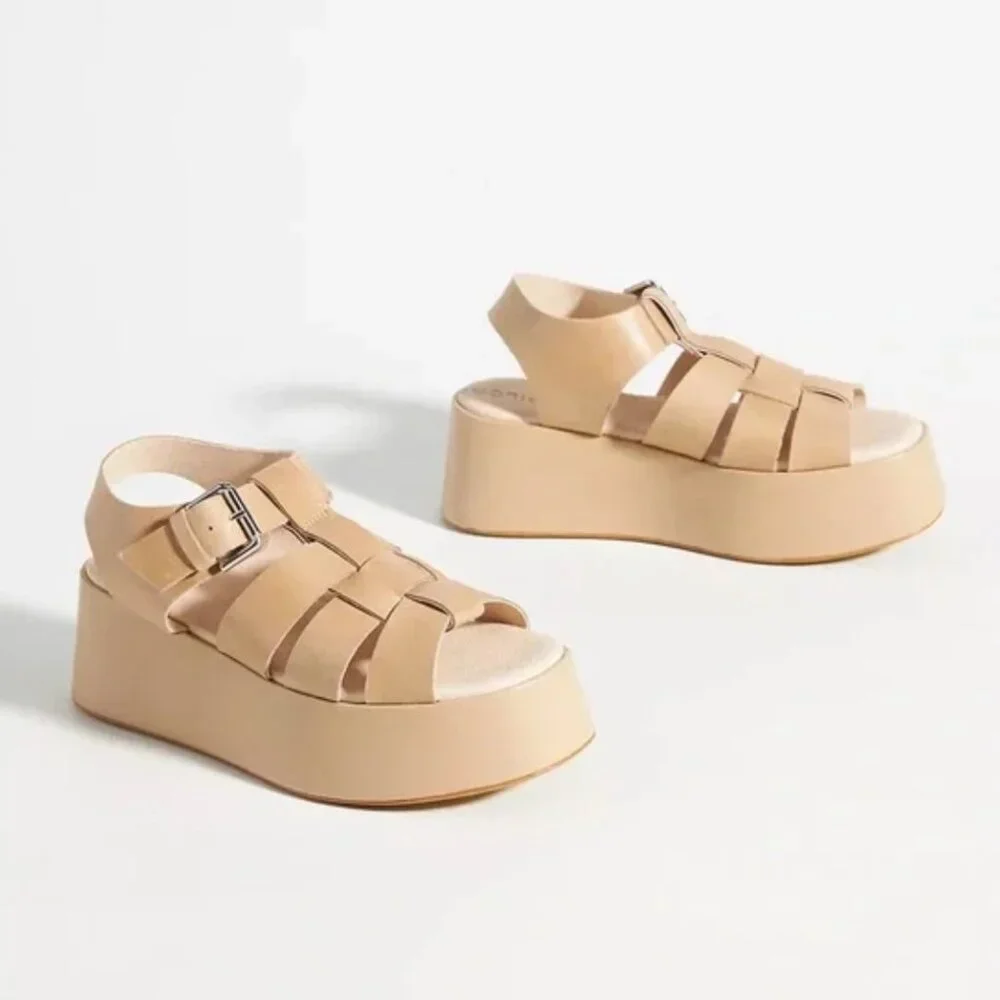 Anthropologie Pilcro Platform Fisherman Sandal
